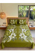 Hand Painted Rayon Bedsheet Set King Size Hand Painted Rayon Bedsheet Set King Size